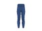Blaue High-Waist-Trainingsleggings mit strukturierten Einsätzen.