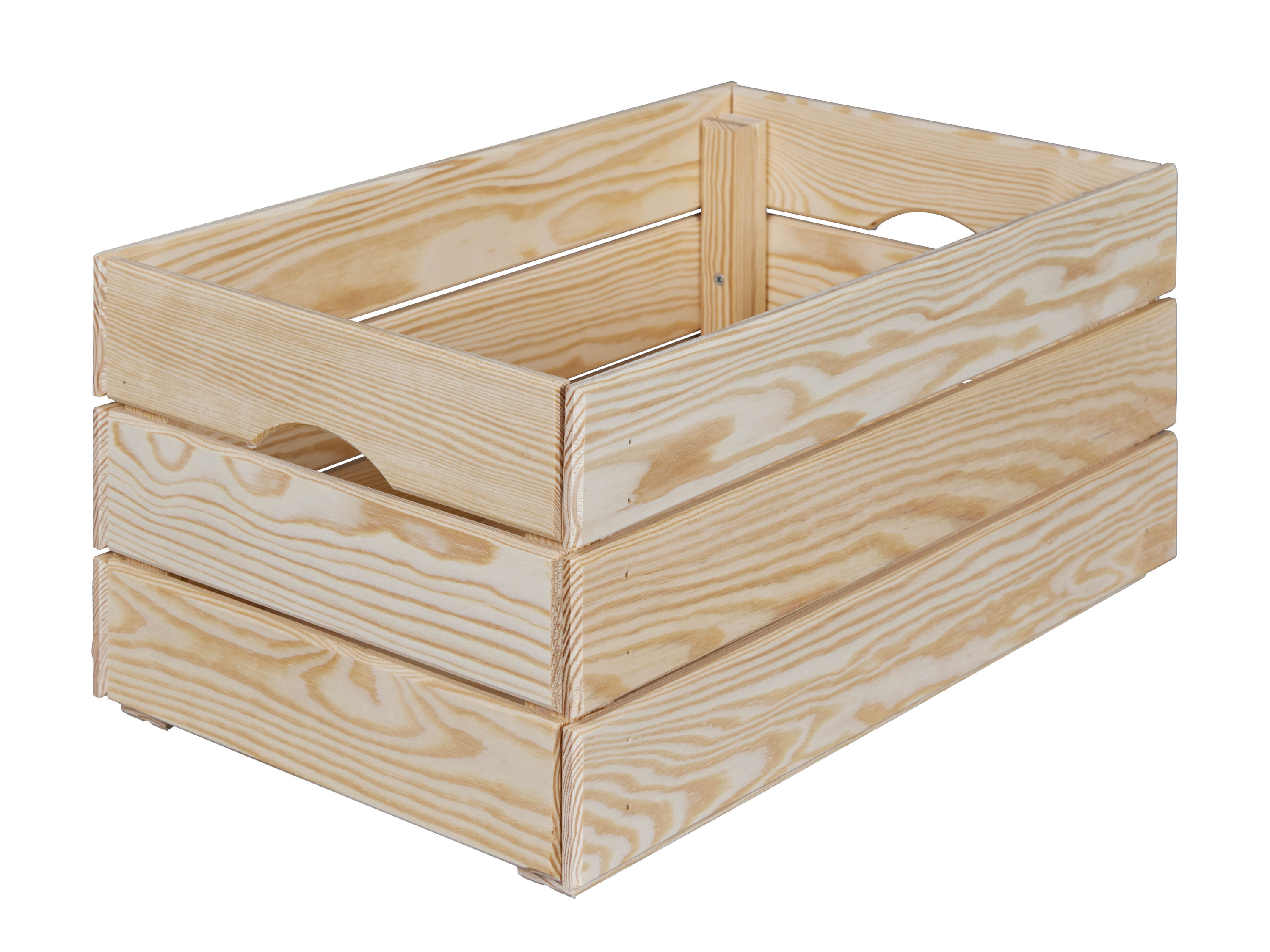 Thumbnail - Inter Link Holzkiste »Valloni«, 3er Set, natur unbehandelt (L)