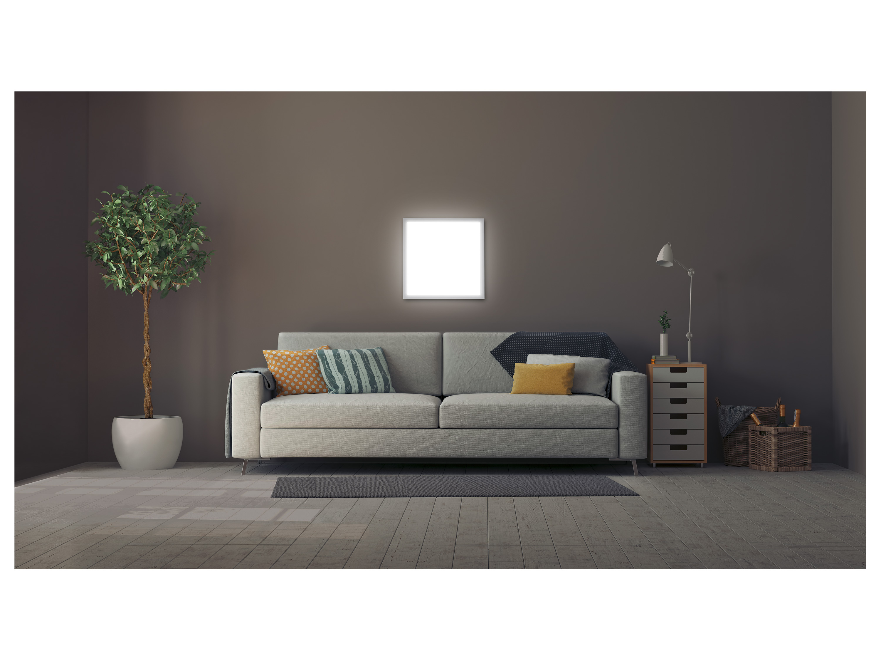 Thumbnail - LIVARNO home LED Panel Slim mit CCT und Backlight (Quadrat)