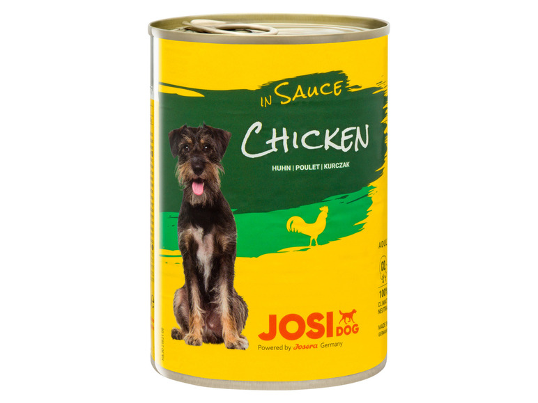Gehe zu Vollbildansicht: JosiDog Hundenassnahrung Chicken in Sauce, 4 x 415 g - Bild 2