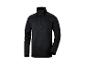 Schwarzer Herren-Fleece-Pullover mit Reißverschluss