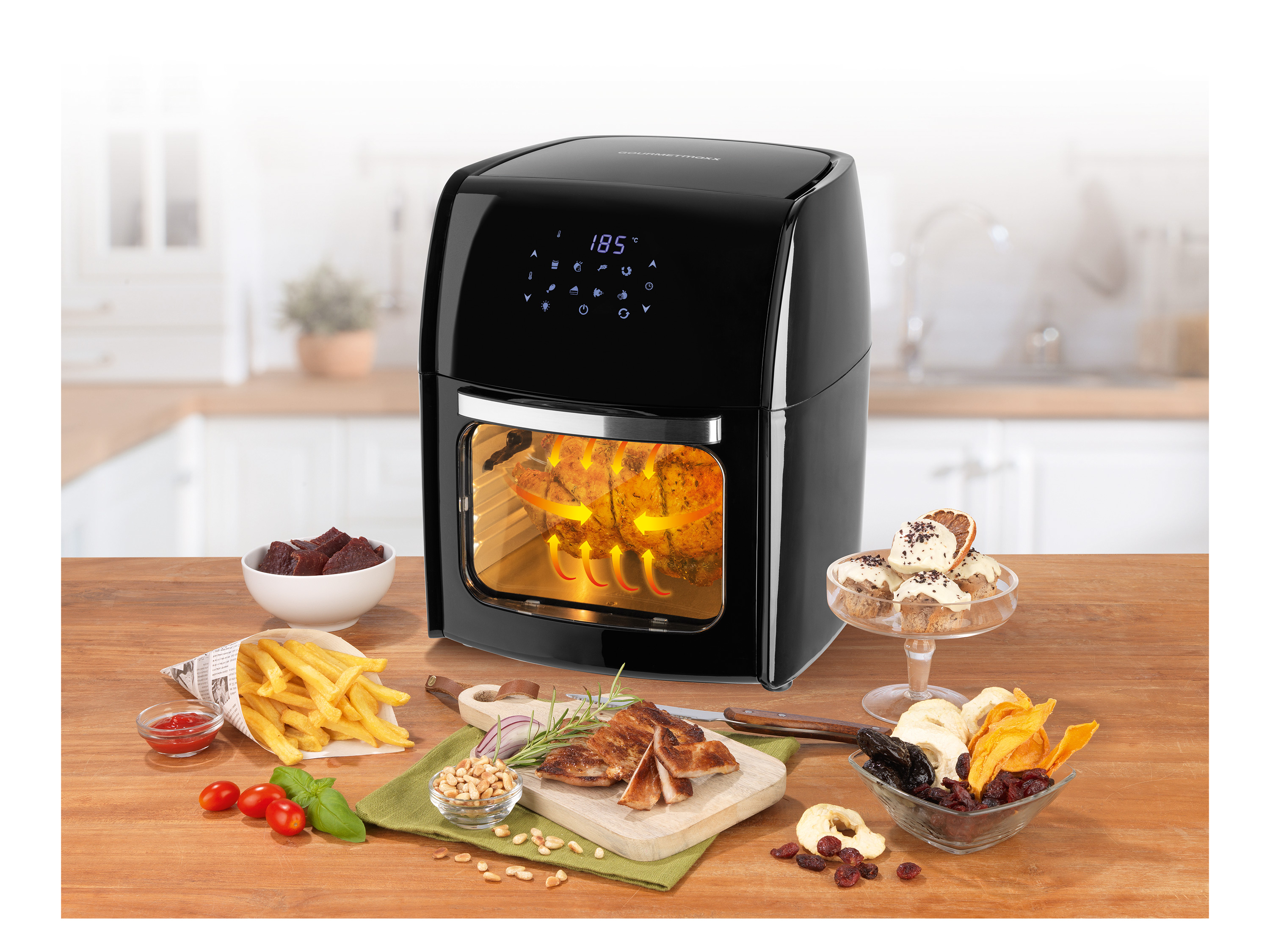 GOURMETMAXX Heißluftfritteuse »HIC-AF-8081D«, 12 l – Bild 2 von 4
