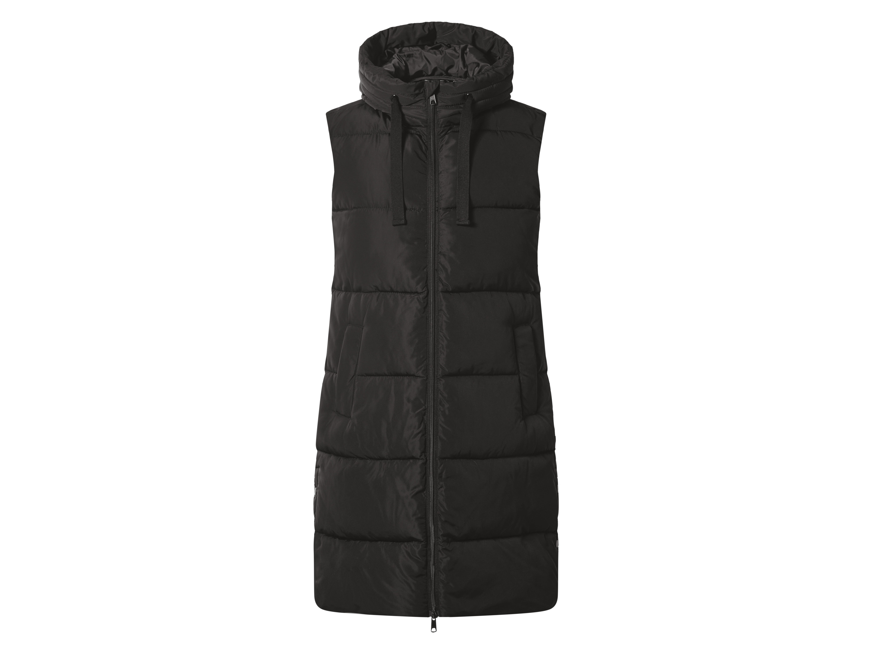 ESMARA® Damen Steppweste lang (Schwarz, L(44/46))