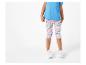 Kinderleggings mit Muschel-Muster und blaues T-Shirt.