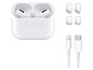 Apple AirPods Pro mit Ladecase, Ohrstöpseln und USB-C Kabel.