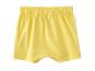 Gelbe gestrickte Baby-Shorts mit elastischem Bund