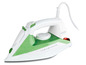 Ein grün-weißes Ufesa eco steam 3000 Dampfbügeleisen.