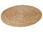 Runder geflochtener Jute-Teppich