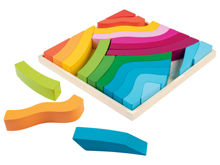 Gehe zu Vollbildansicht: Playtive Holz Regenbogen-Sets, nach Montessori-Art - Bild 9
