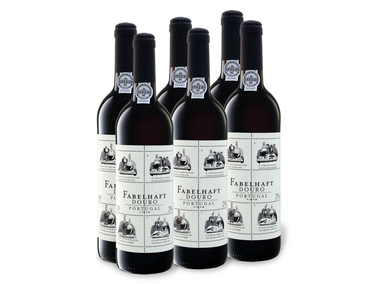 6 x 0,75-l-Flasche Weinpaket Fabelhaft Tinto Douro DOC trocken, Rotwein