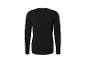 Schwarzes Langarmshirt für Damen, Rückansicht