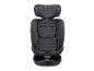 Dunkelgrauer Kindersitz mit verstellbarer Kopfstütze und Einlagen