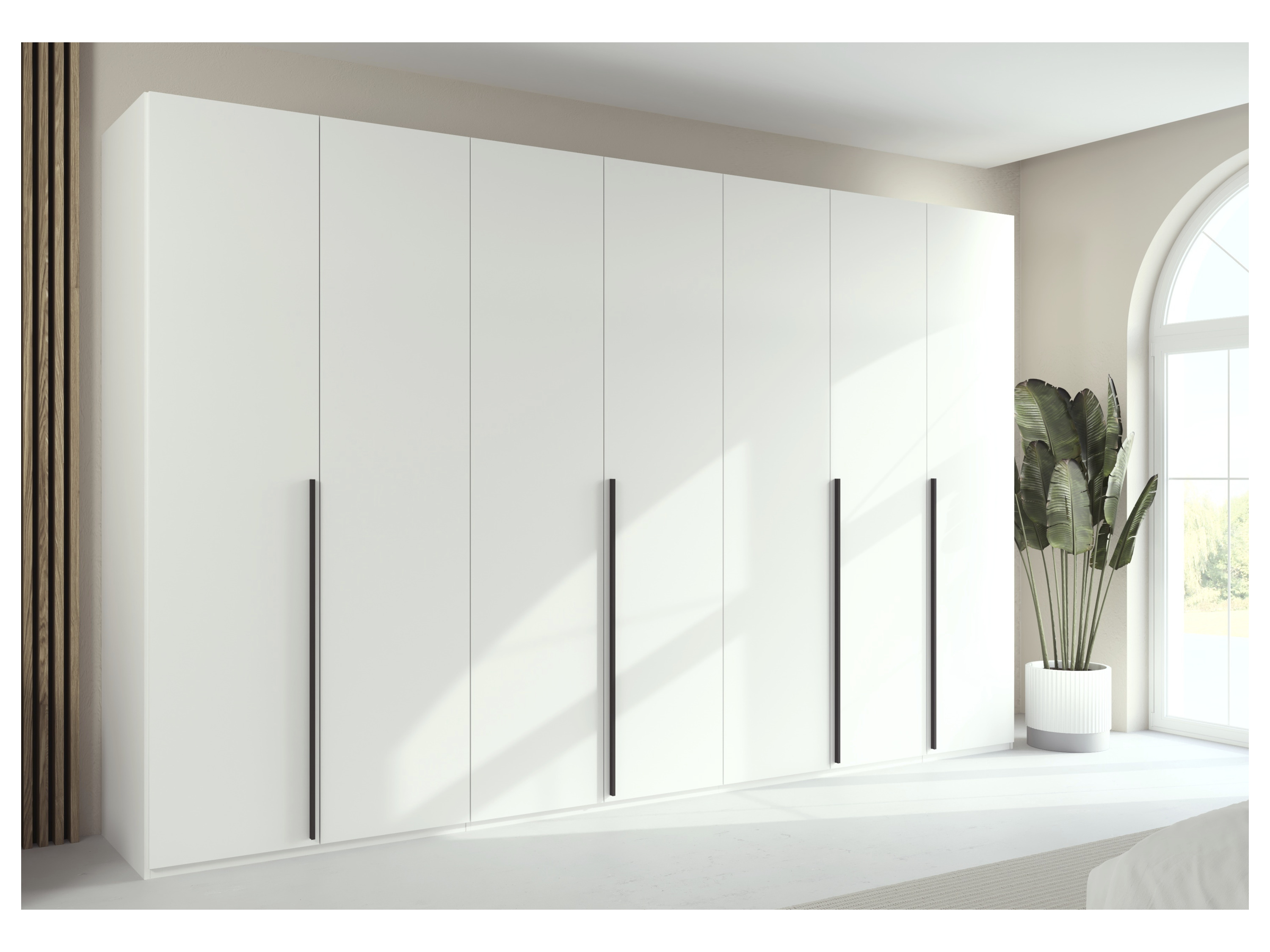 RAUCH ORANGE Montclar Drehtürenschrank (Classic-Zubehör, Weiß, Griffe Grau, Breite 350 cm / Höhe 223 cm) – Bild 2 von 4