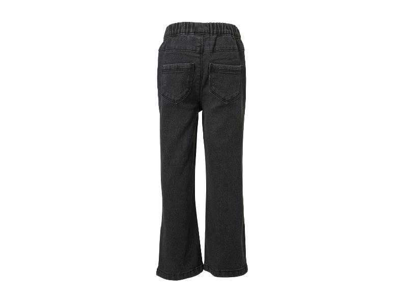 Kinderjeans in Schwarz mit Gummizugbund und Gesäßtaschen.