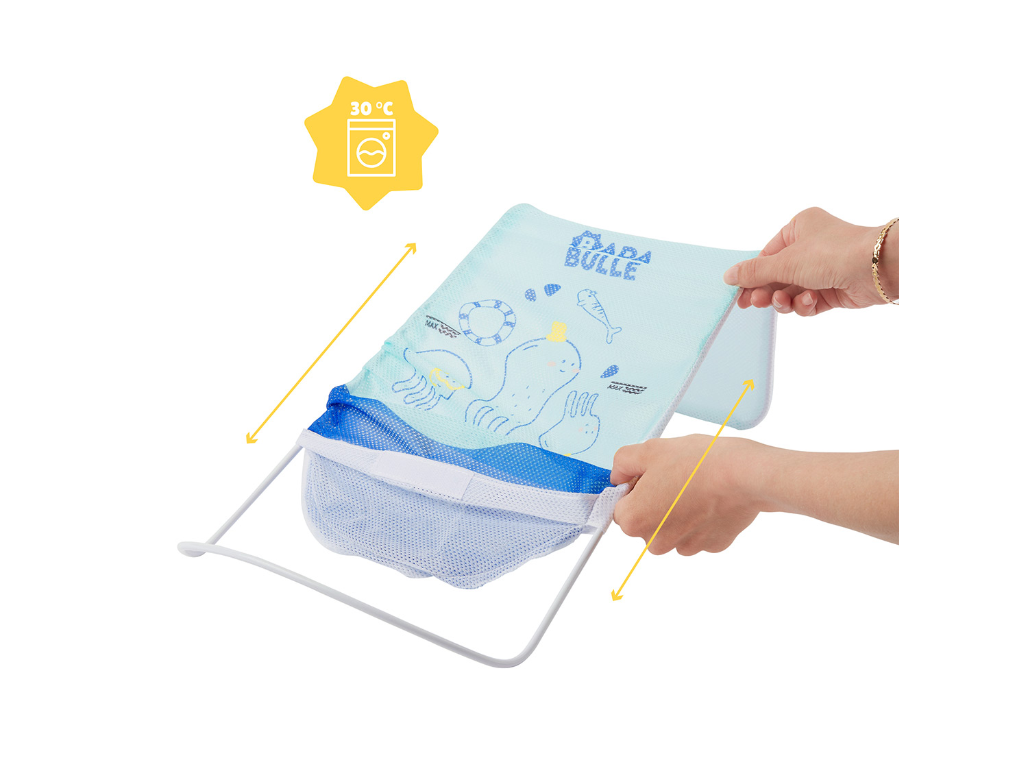 Thumbnail - Badabulle Badesitz »Meerestiere«, mit weichem Stoff, ergonomische Form