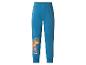 Blaue Pyjamahose mit Dinosaurier-Aufdruck und dem Wort „DINO“.