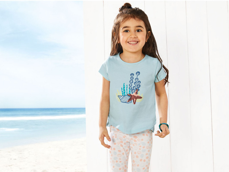 Gehe zu Vollbildansicht: lupilu Kleinkinder Mädchen T-Shirts, 3 Stück, aus reiner Baumwolle - Bild 11