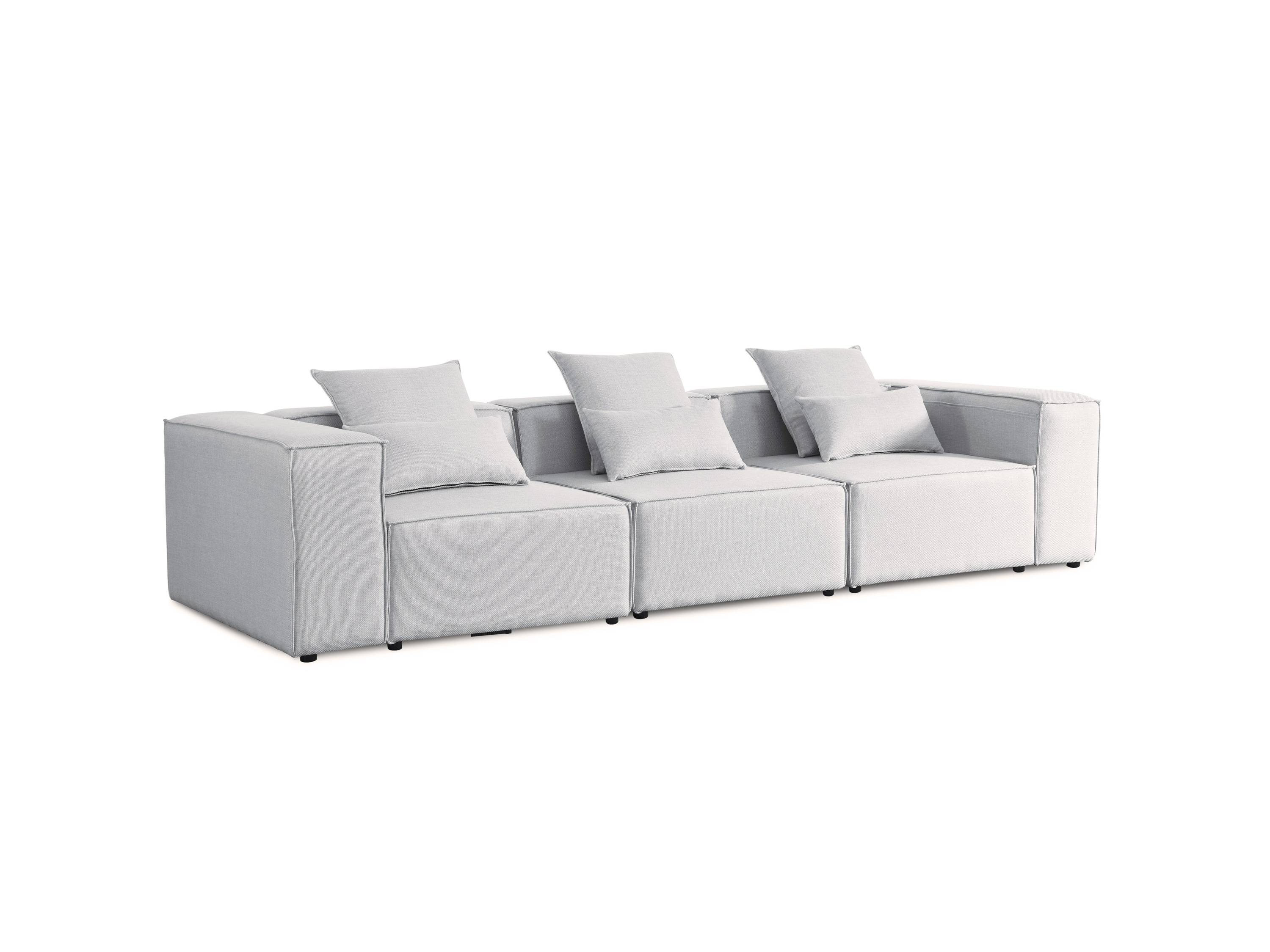 Thumbnail - HOME DELUXE Sofa VERONA (M, Hellgrau)