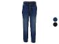 Jungen-Denim-Jogger-Jeans in Blau, mit elastischem Bund und Kordelzug.