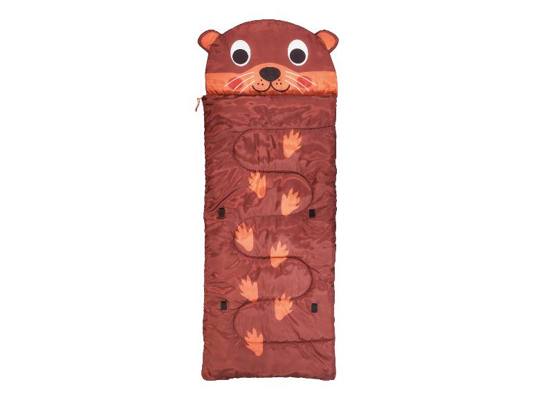 Kinderschlafsack mit Otter-Motiv, ideal zum Campen.