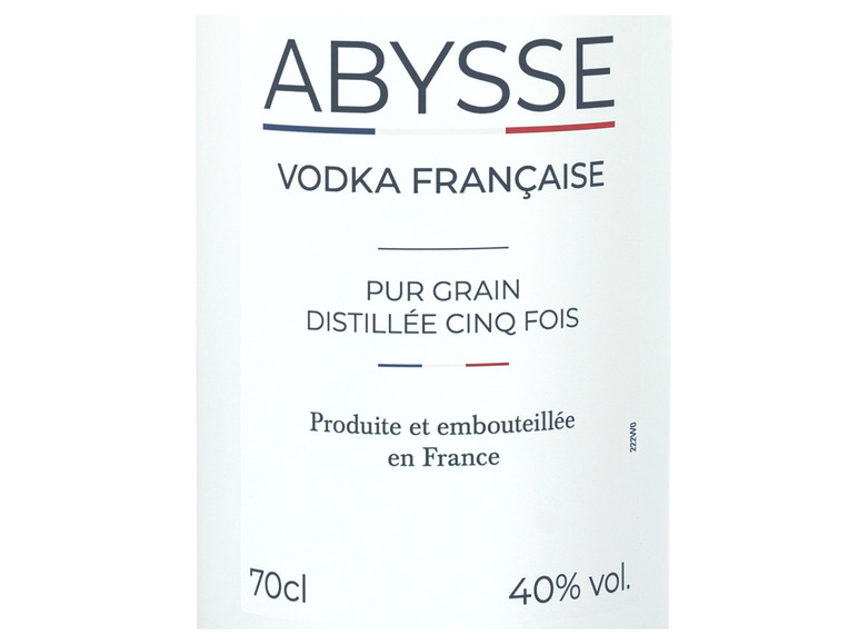 Gehe zu Vollbildansicht: Abysse Französischer Vodka 40% Vol - Bild 2