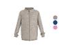 Beige Fleecejacke mit Reißverschluss und drei Farboptionen.