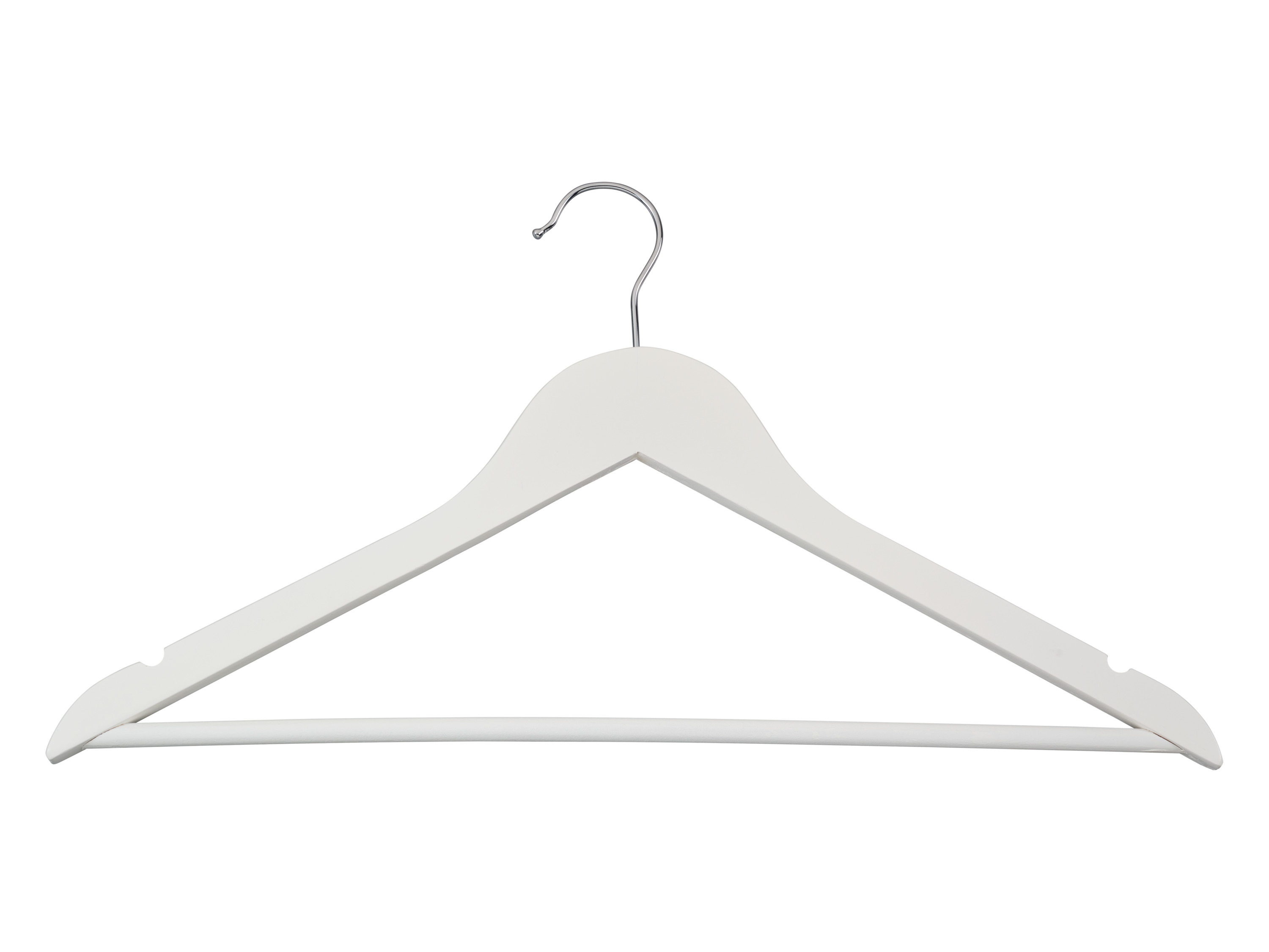 Thumbnail - W5 Kleiderbügel Holz, 20 Stück (Weiß)