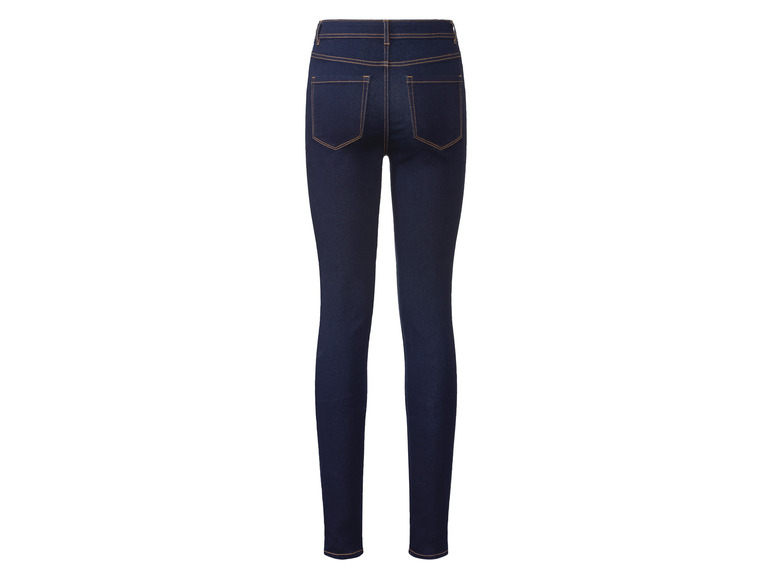 Eine dunkelblaue Skinny Jeans.
