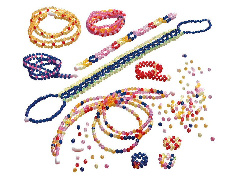 Gehe zu Vollbildansicht: LENA Kinder Bastelset »Diamond Shop«, mit über 2000 bunten Perlen - Bild 2