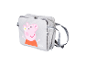 Graue Peppa Pig Umhängetasche für Kinder.