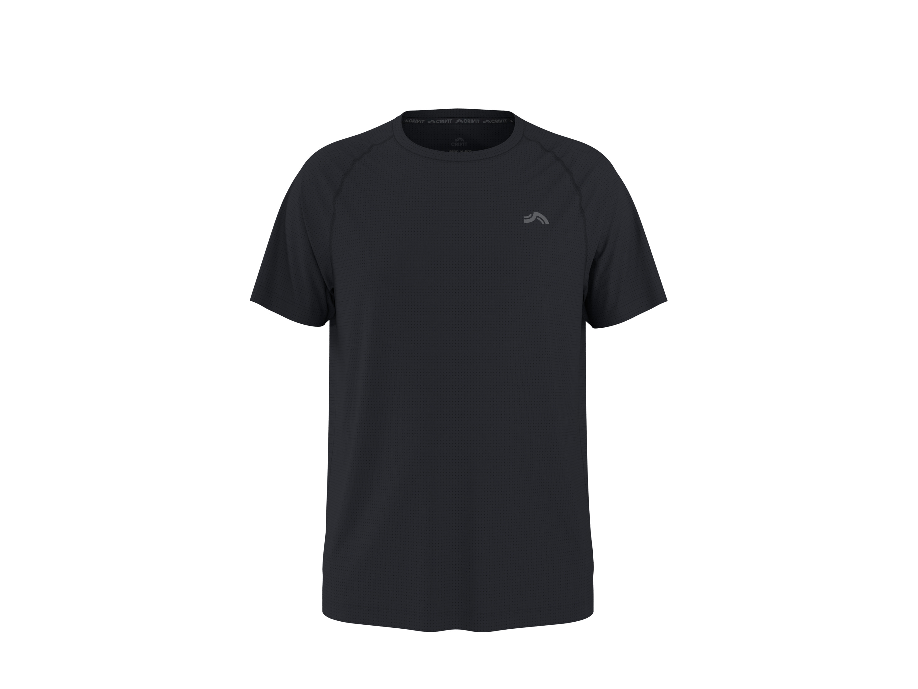 CRIVIT Herren Funktionsshirt (Schwarz, L (52/54))""