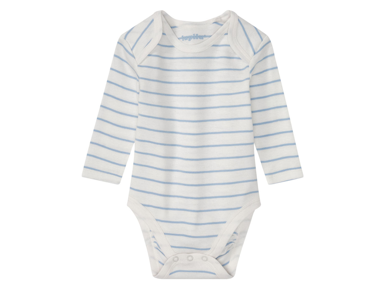 Thumbnail - lupilu® Baby Bodies (62/68, Ringel weiß/marine/blau)