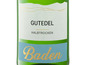 Eine Flasche Weißwein mit dem Label 'Gutedel' aus der Region Baden.