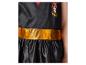 Schwarzes Kleid mit goldenem Gürtel und Gryffindor-Emblem