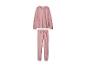 Rosa zweiteiliger Pyjama mit Sweatshirt und Hose