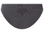 Dunkelgrauer Damen-Slip aus geripptem Material.