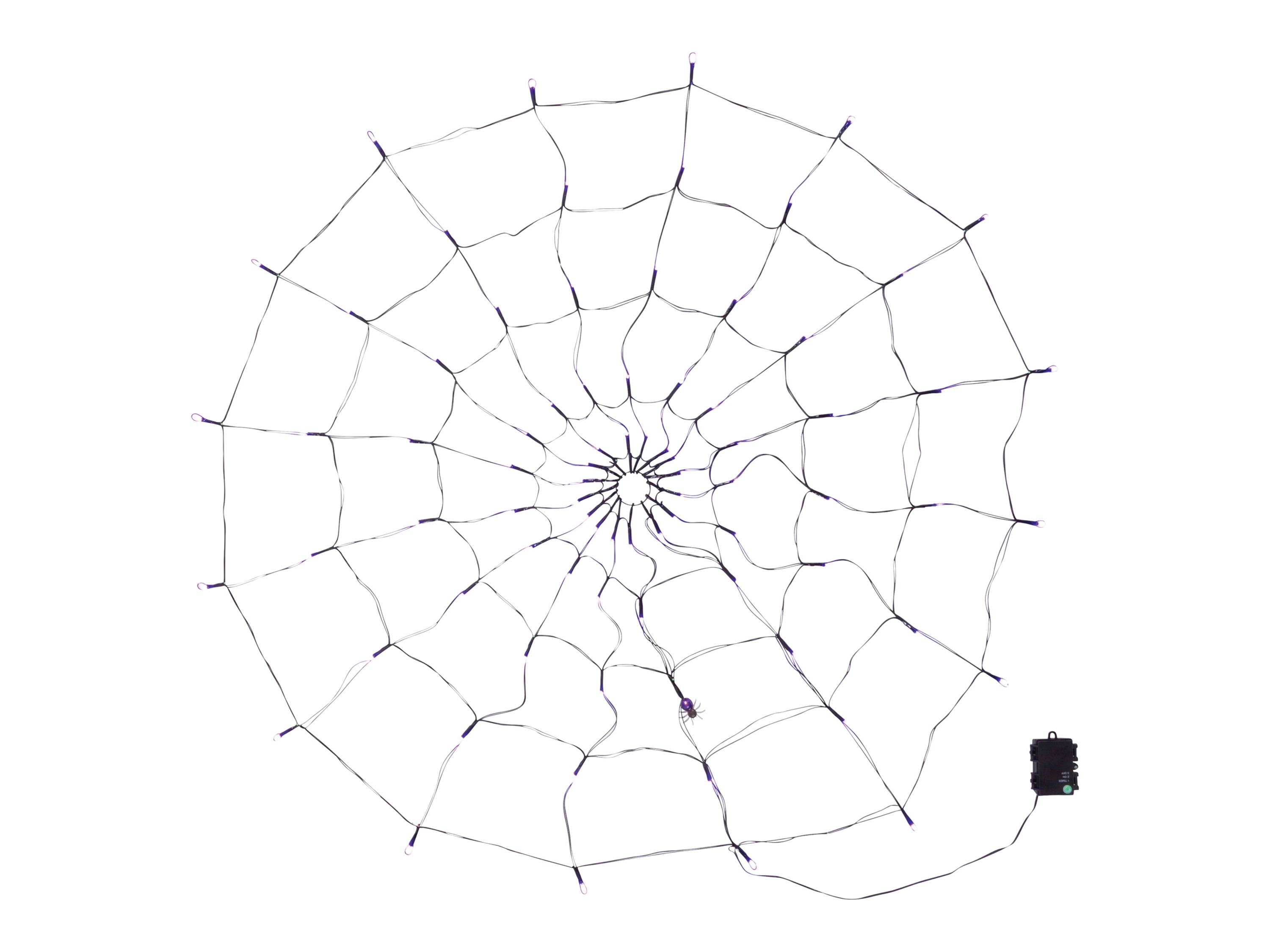 LIVARNO HOME LED-Spinnennetz (Lila)