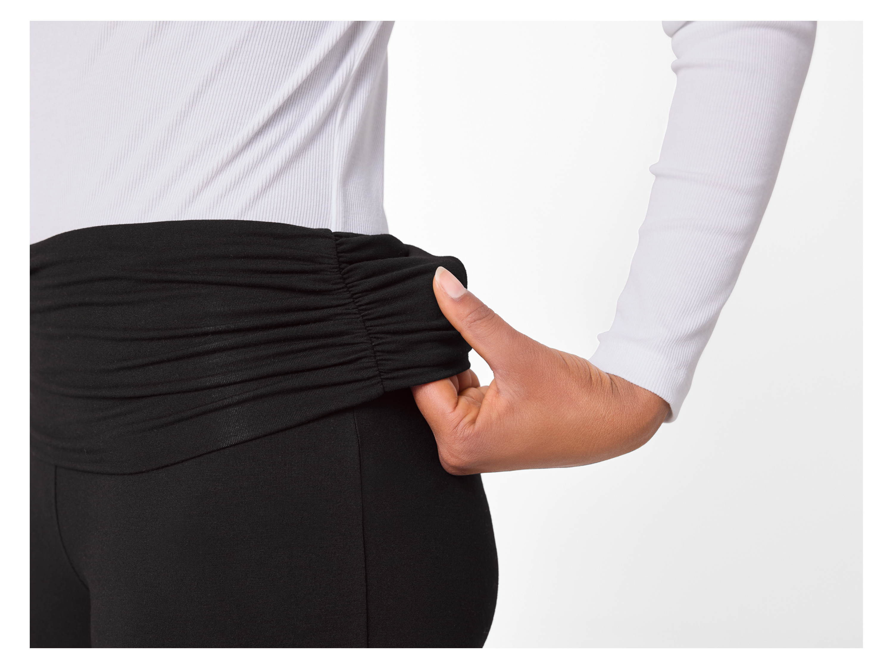 Thumbnail - esmara® Damen Leggings Comfort flared (Schwarz, S(36/38))