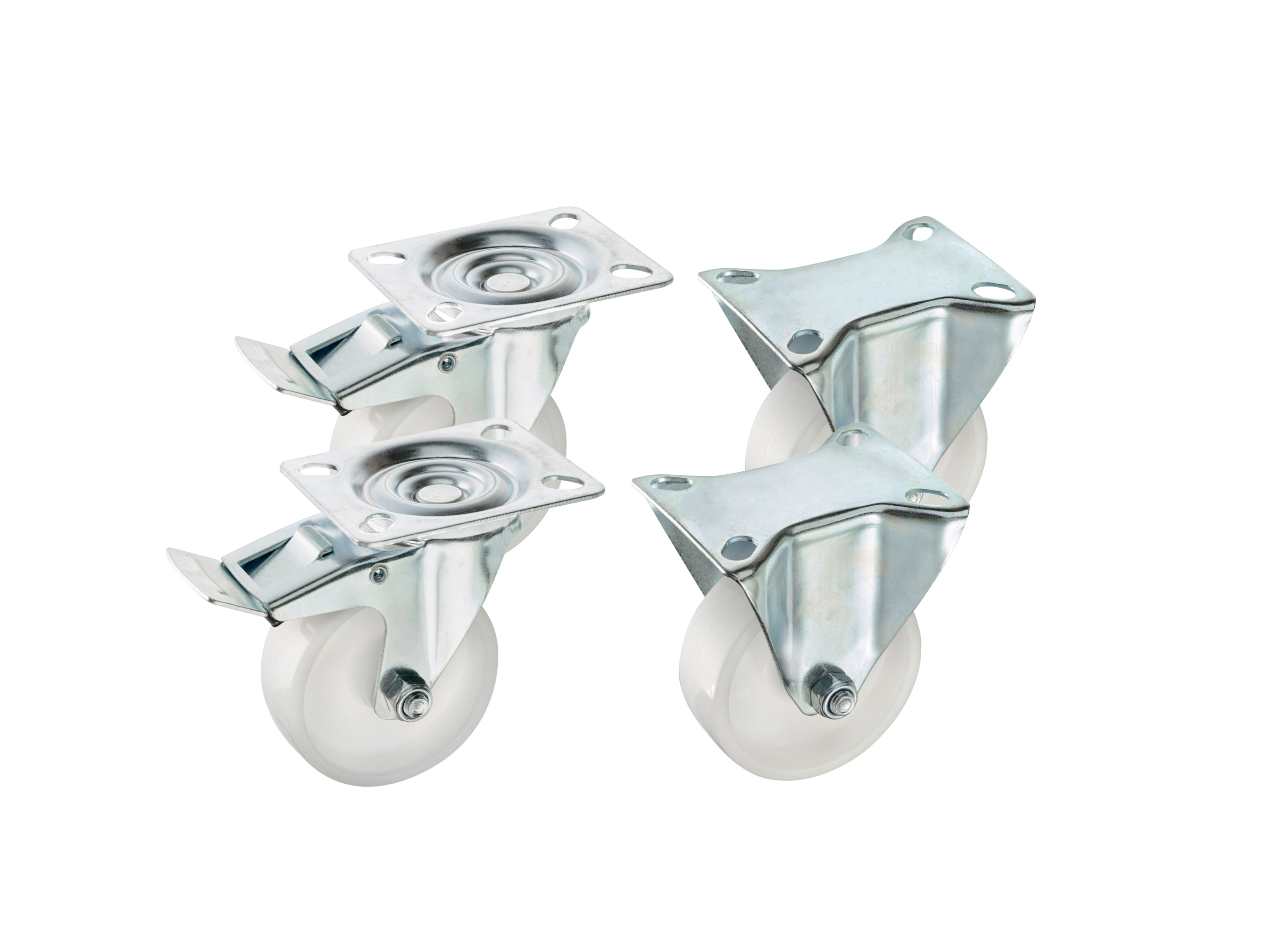 PARKSIDE® Lenkrollen / Möbelrollen / Transportrollen (Transportrollen-Set 4-teilig)