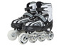 Ein Paar schwarze Inline-Skates von Apollo mit grauen Details.