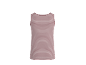 Damen-Tanktop mit rosa-weißen Streifen.
