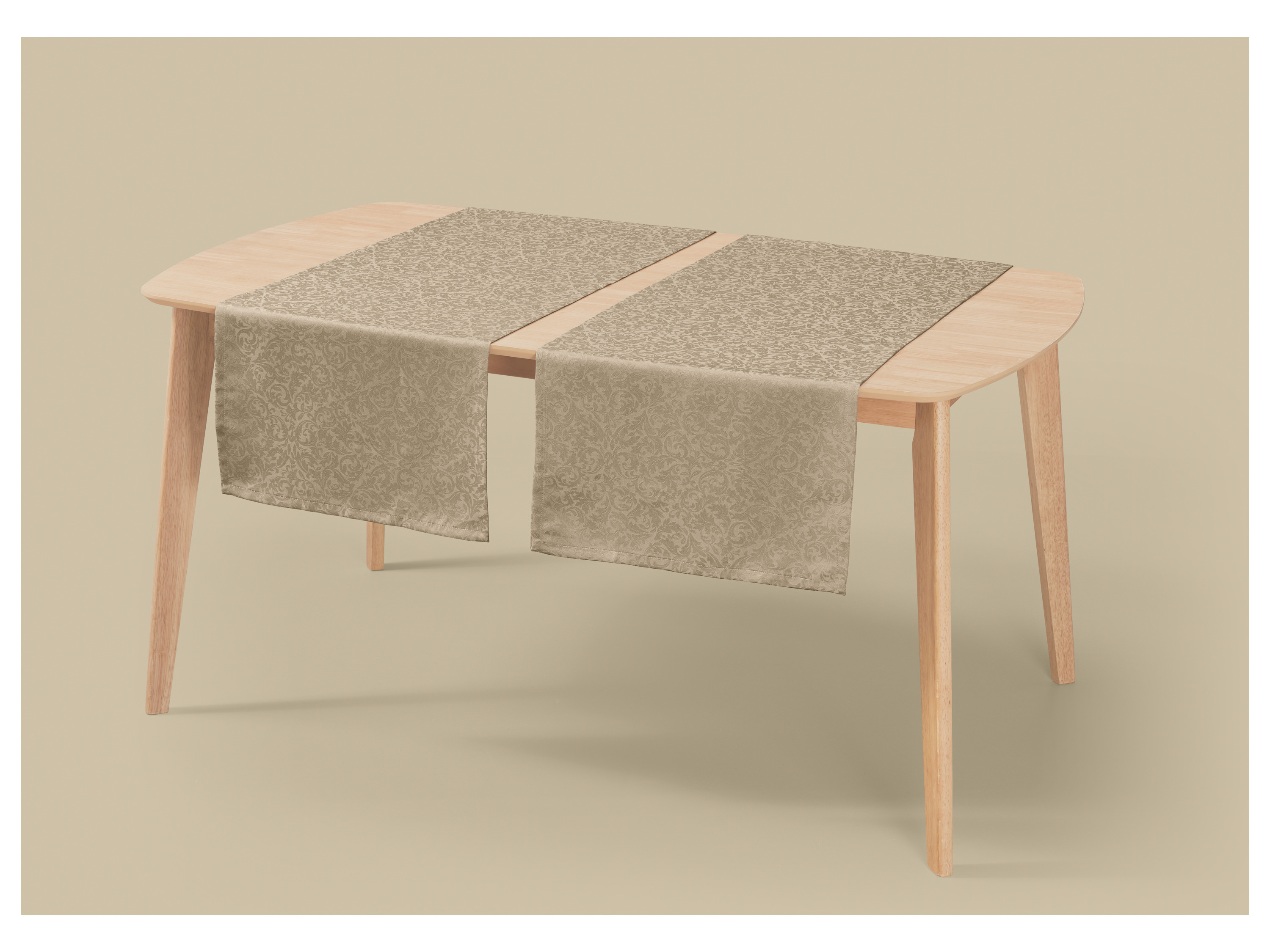 Thumbnail - LIVARNO® Jacquardtischdecke / Jacquardtischläufer-Set (50 x 150 cm, Beige)