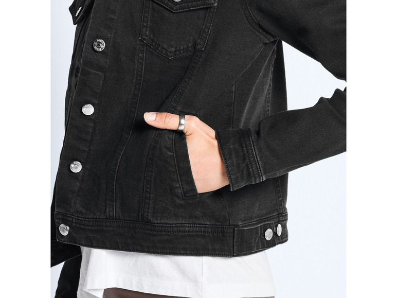 Gehe zu Vollbildansicht: esmara Damen Jeansjacke, leicht tailliert, mit Kentkragen - Bild 5