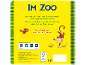 Kinderbuch „Im Zoo“ mit Affen und Papagei, das die Entwicklung fördert.