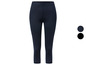 Dunkelblaue Capri-Leggings für Damen.