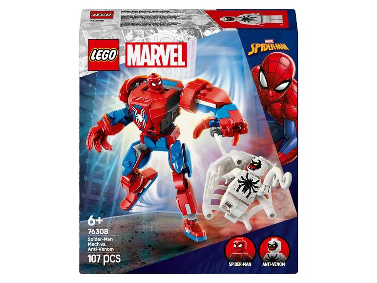 Spider-Man Mech vs. Anti-Venom Set mit 107 Teilen für Alter 6+.