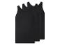Dreierpack schwarze Herren-Unterhemden