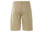 Beige Baumwollshorts.