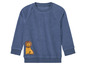 Blauer Kinderpullover mit einem Löwen