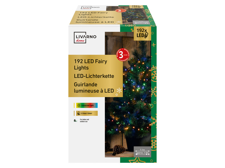 Gehe zu Vollbildansicht: LIVARNO home Lichterkette, 192 LEDs, mit Timer - Bild 8